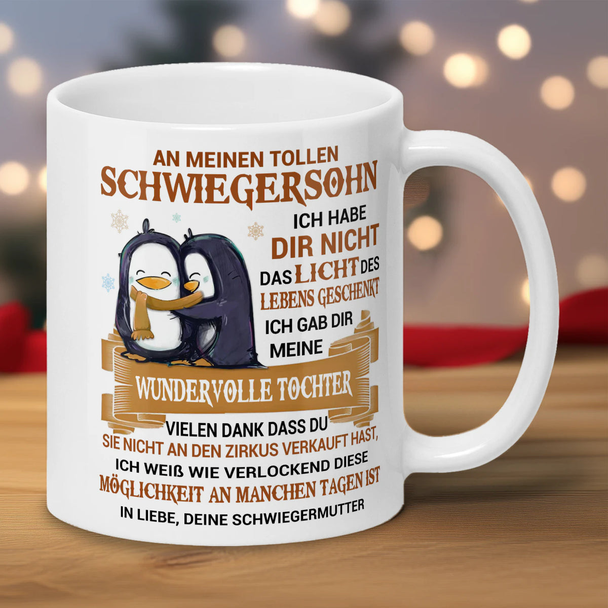 An meinen tollen Schwiegersohn – Tasse von der Schwiegermutter – Produktansicht 1