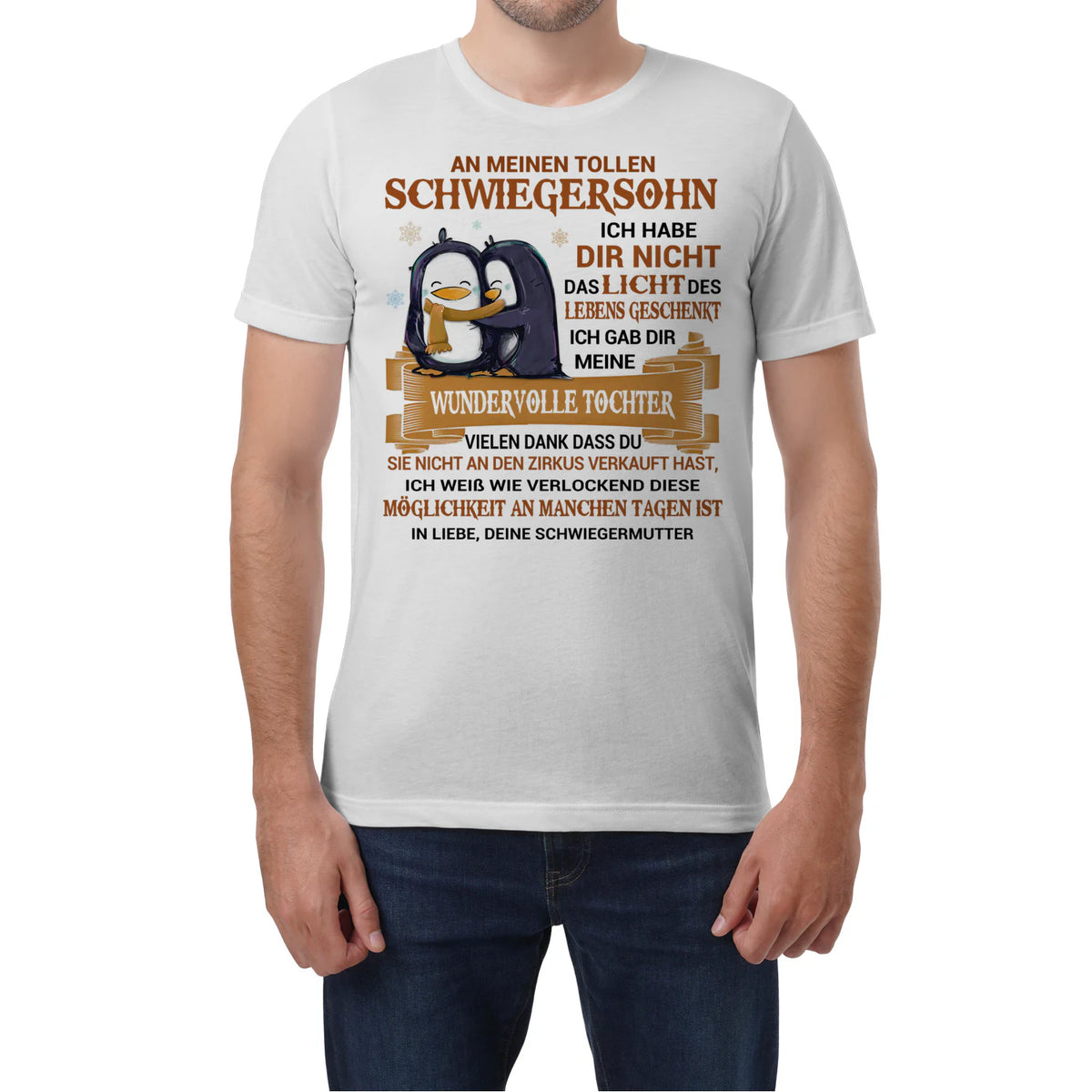 An meinen tollen Schwiegersohn – Geschenk-T-Shirt – Produktansicht 3
