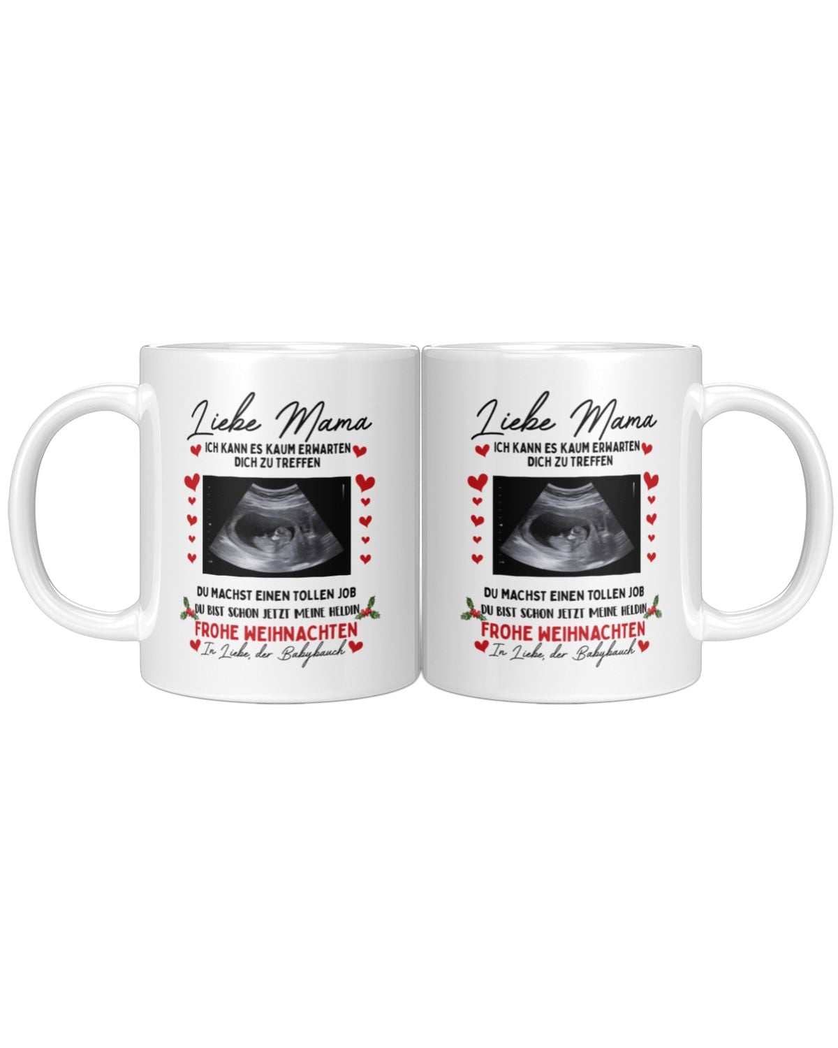 Weihnachts-Tasse – Personalisiertes Geschenk für werdende Mütter – Ansicht 6