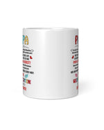 Weihnachts-Tasse für Papa – Geschenk vom Babybauch – Emotionale Botschaft für werdende Väter – Keramik Kaffeetasse – Frohe Weihnachten Papa – Ansicht 3