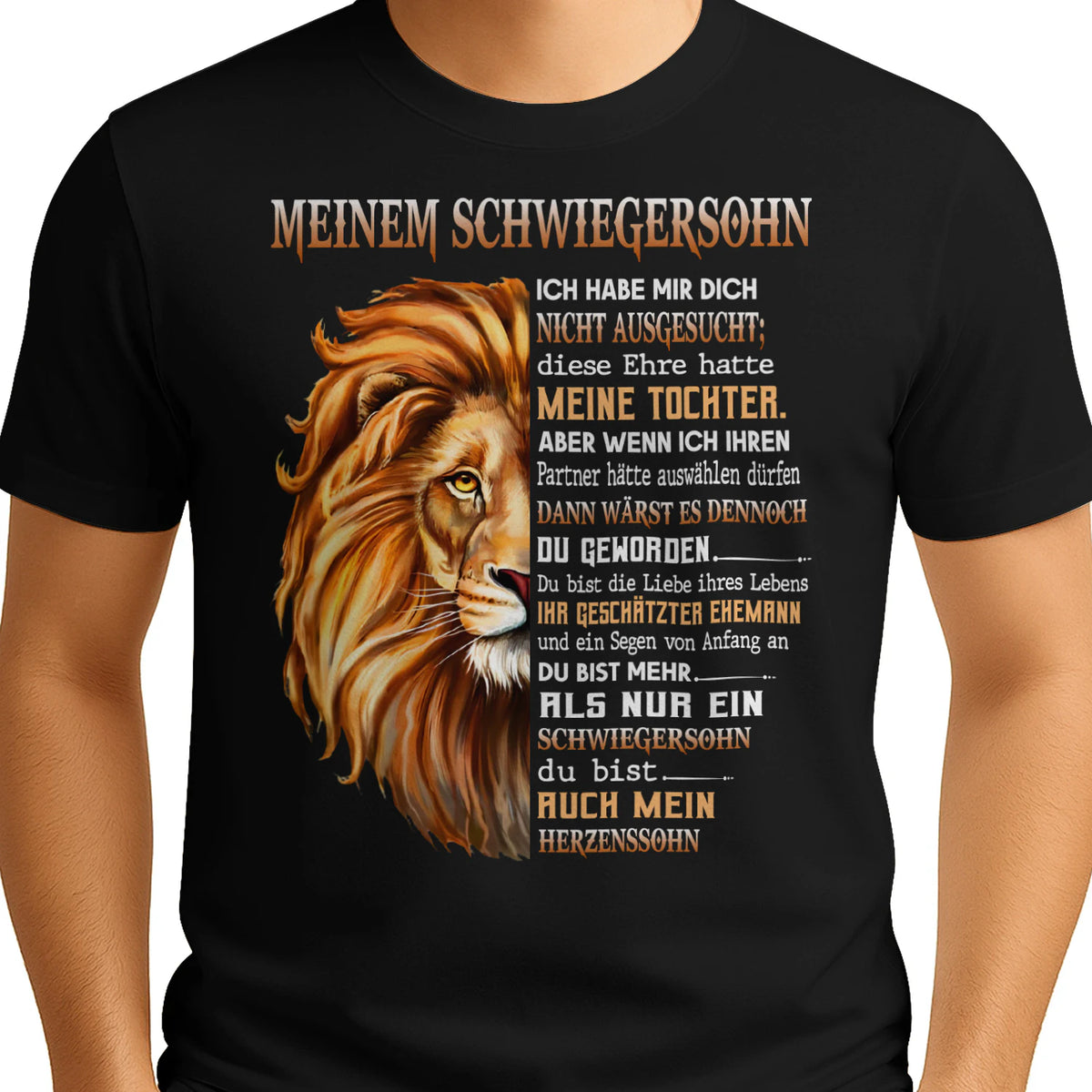 Mehr als nur ein Schwiegersohn – Geschenk-T-Shirt – Produktansicht 1