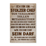 Ich bin ein stolzer Chef – Lustige Leinwand fürs Büro – Produktansicht 1