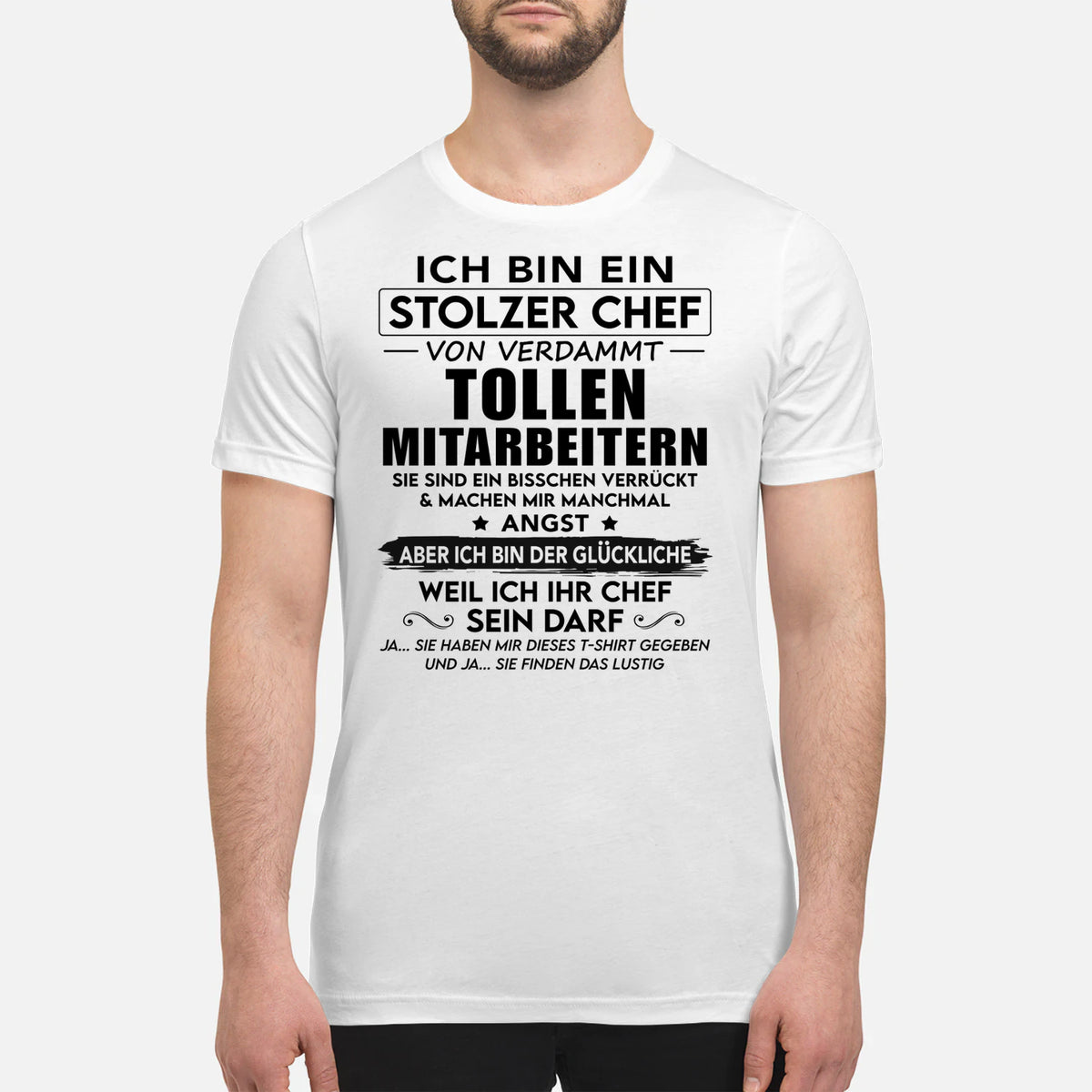 Stolzer Chef toller Mitarbeiter – Lustiges Chef-T-Shirt – Produktansicht 2