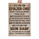Ich bin ein stolzer Chef – Lustige Leinwand fürs Büro – Produktansicht 2