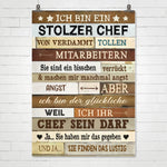 Stolzer Chef tolle Mitarbeiter – Lustiges Poster fürs Büro – Produktansicht 2