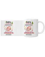 Weihnachts-Tasse für Papa – Geschenk für werdenden Vater – Babybauch Nachricht – Süße Schwangerschaftsüberraschung – Keramik Kaffeetasse – Ansicht 4