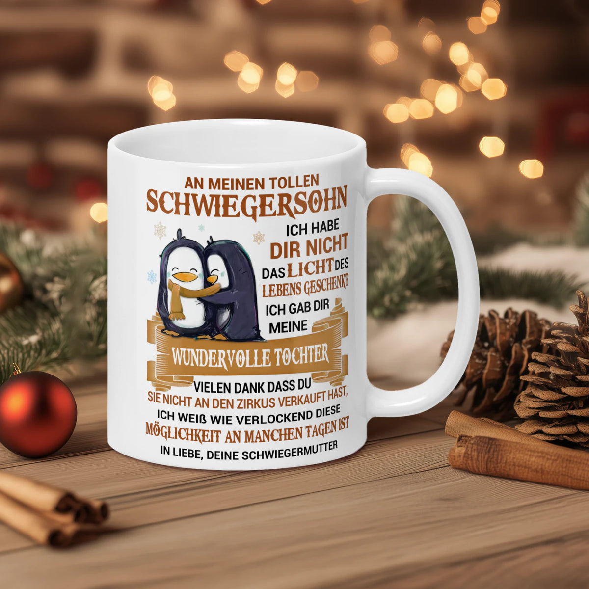 An meinen tollen Schwiegersohn – Tasse von der Schwiegermutter – Produktansicht 3
