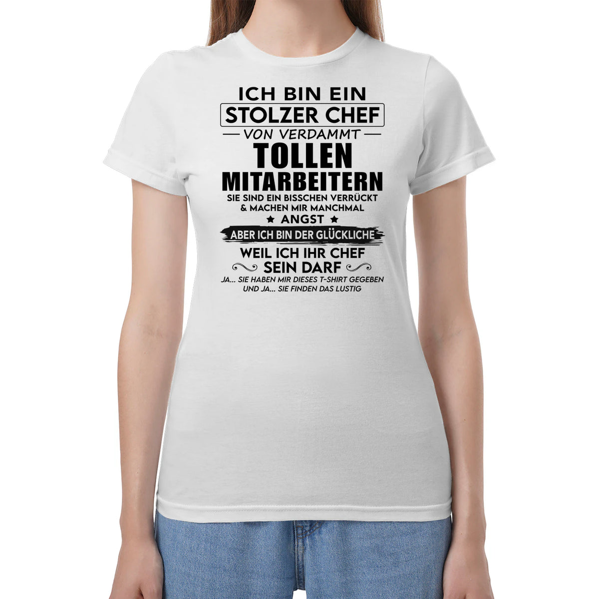 Stolzer Chef toller Mitarbeiter – Lustiges Chef-T-Shirt – Produktansicht 3
