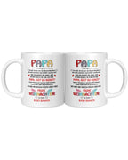 Weihnachts-Tasse für Papa – Geschenk vom Babybauch – Emotionale Botschaft für werdende Väter – Keramik Kaffeetasse – Frohe Weihnachten Papa – Ansicht 6