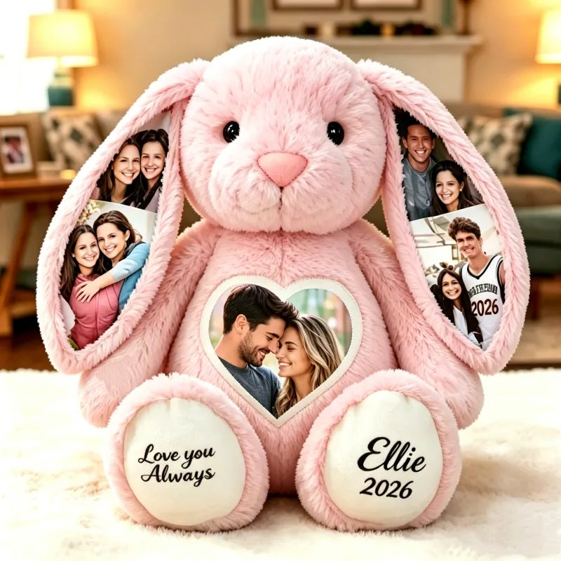 Foto-Plüschhase in Farbe – Personalisierte Geschenke für Paare