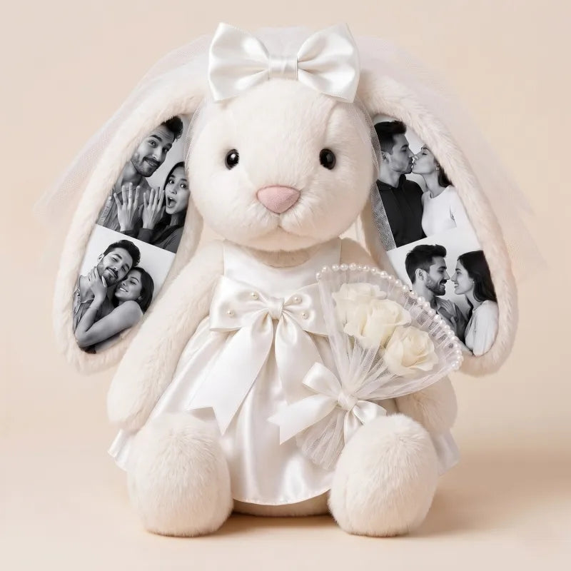 Foto-Plüschhase zur Hochzeit – Personalisierte Geschenke für Paare