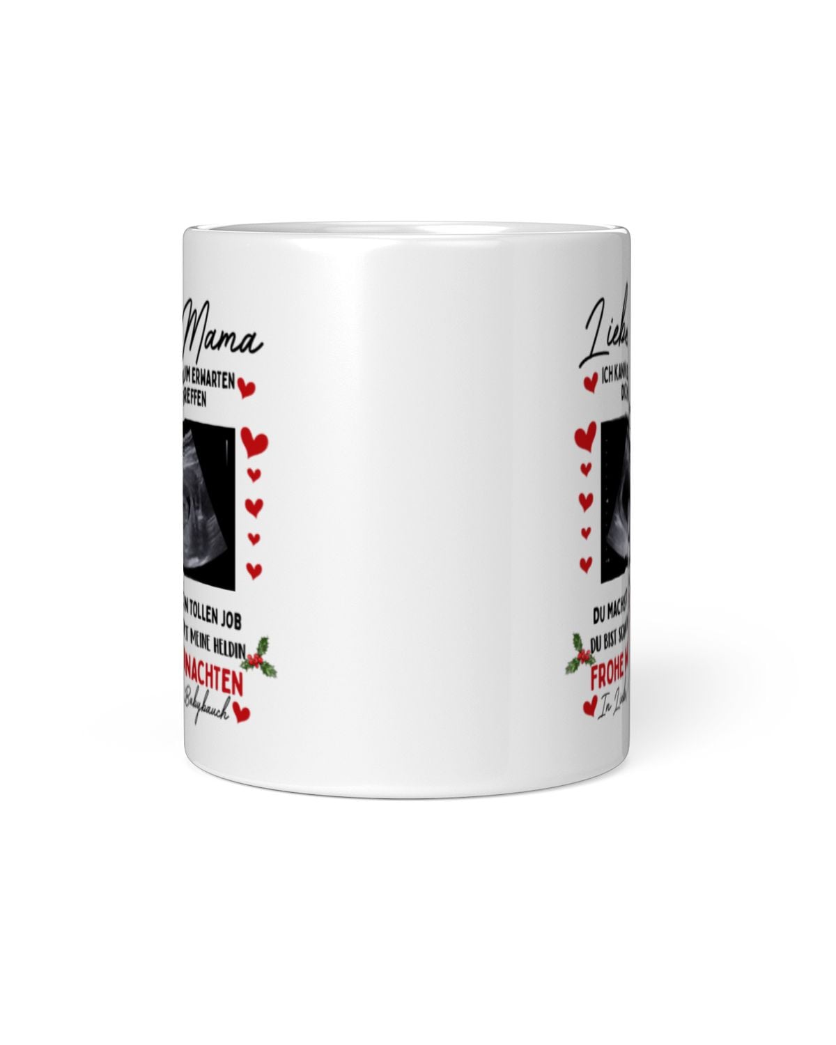 Weihnachts-Tasse – Personalisiertes Geschenk für werdende Mütter – Ansicht 3