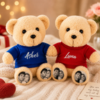 Teddybär mit Foto und Namen – Personalisierte Geschenke für Paare