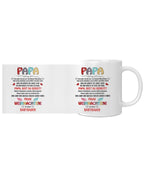 Weihnachts-Tasse für Papa – Geschenk vom Babybauch – Emotionale Botschaft für werdende Väter – Keramik Kaffeetasse – Frohe Weihnachten Papa – Ansicht 4