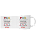 Weihnachts-Tasse für Papa – Geschenk vom Babybauch – Emotionale Botschaft für werdende Väter – Keramik Kaffeetasse – Frohe Weihnachten Papa – Ansicht 4
