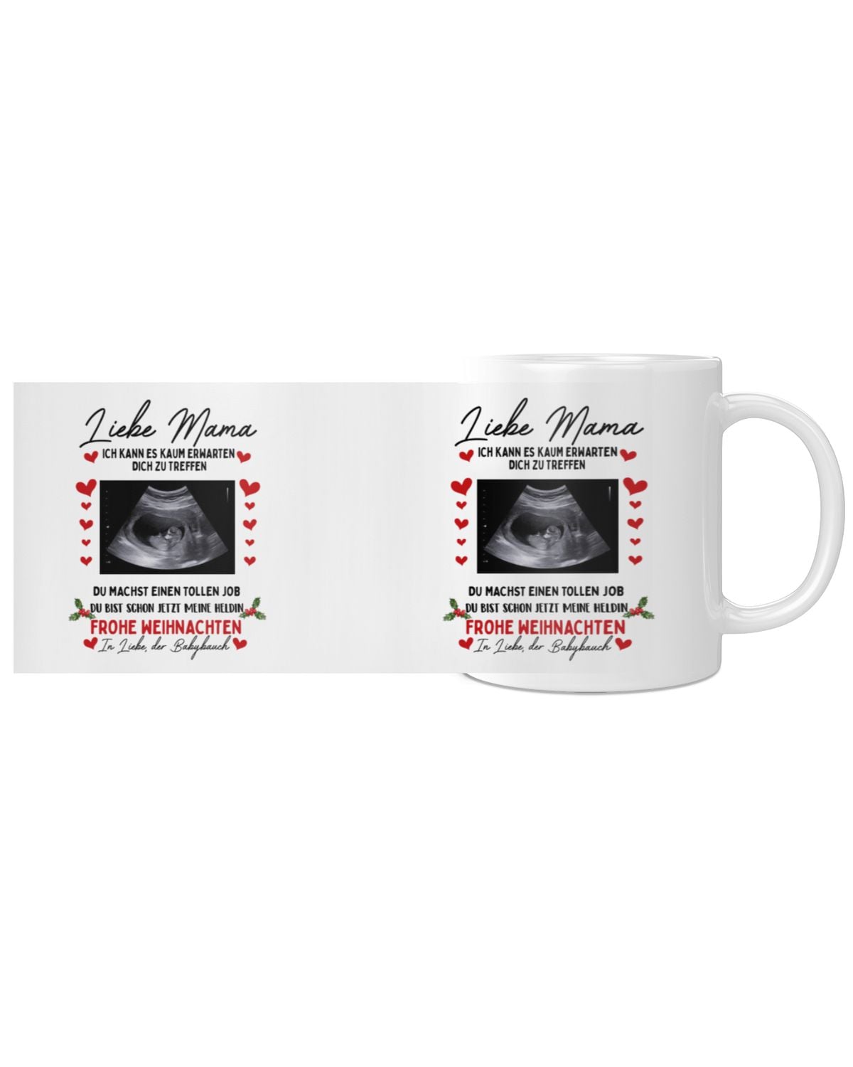 Weihnachts-Tasse – Personalisiertes Geschenk für werdende Mütter – Ansicht 4