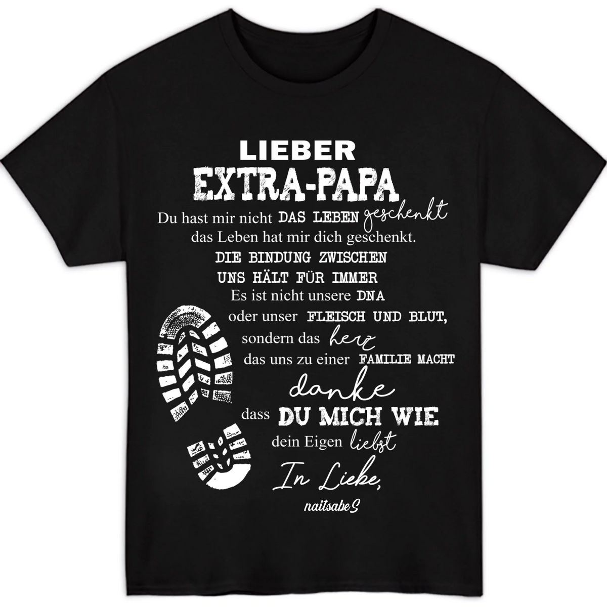 T-Shirt (EU, UK) - black colors nền trắng