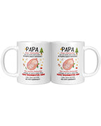 Weihnachts-Tasse für Papa – Geschenk für werdenden Vater – Babybauch Nachricht – Süße Schwangerschaftsüberraschung – Keramik Kaffeetasse – Ansicht 6