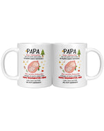 Weihnachts-Tasse für Papa – Geschenk für werdenden Vater – Babybauch Nachricht – Süße Schwangerschaftsüberraschung – Keramik Kaffeetasse – Ansicht 6