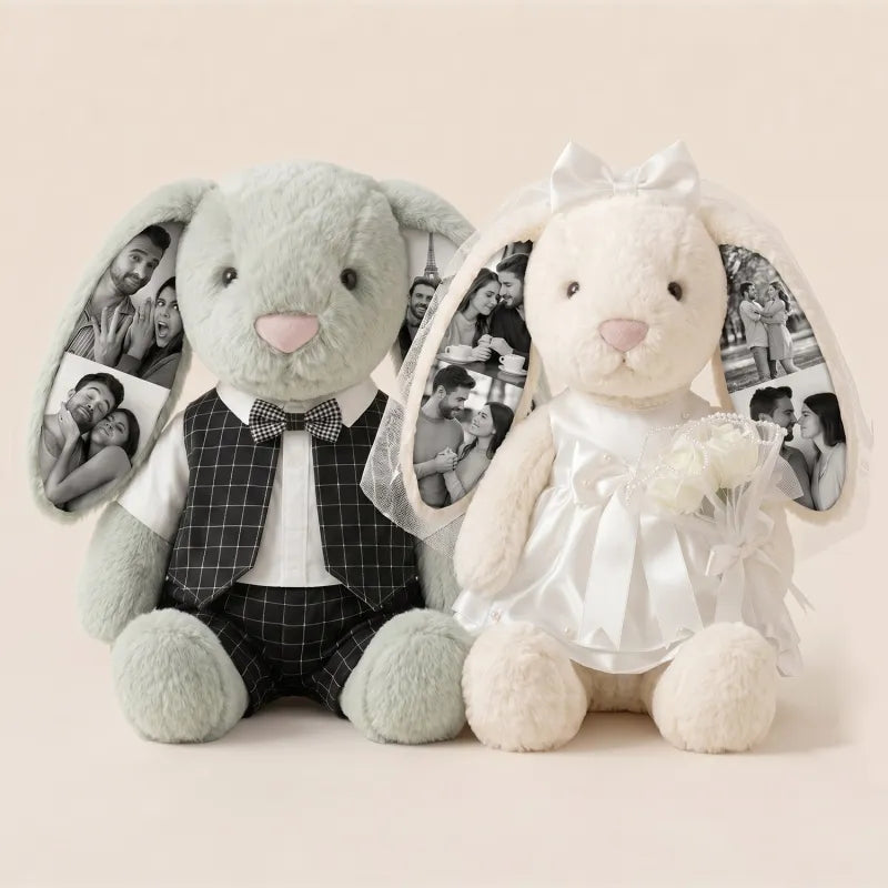 Foto-Plüschhase zur Hochzeit – Personalisierte Geschenke für Paare