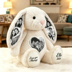 Foto-Hase in Schwarz-Weiß – Personalisierte Geschenke für Paare