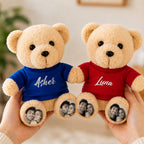Teddybär mit Foto und Namen – Personalisierte Geschenke für Paare